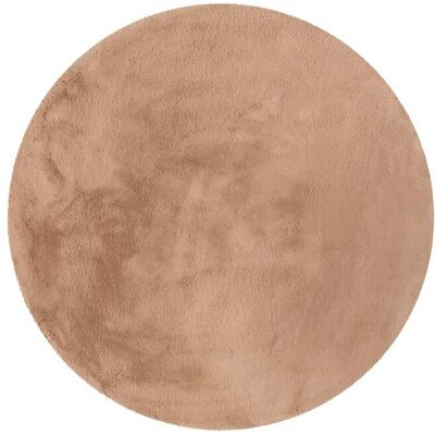 Esprit Tapis rond imitation fourrure lapin doux tufté rose poudré 150 - Publicité Esprit Tapis rond imitation fourrure lapin doux tufté rose poudré 150 - Publicité