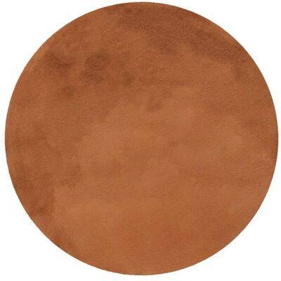 Esprit Tapis rond imitation fourrure lapin doux tufté cuivré 200 - Publicité Esprit Tapis rond imitation fourrure lapin doux tufté cuivré 200 - Publicité
