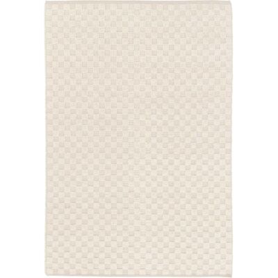 AFK Tapis en laine et coton a carreaux fait main doux beige 120 x 170 cm - Publicité AFK Tapis en laine et coton a carreaux fait main doux beige 120 x 170 cm - Publicité