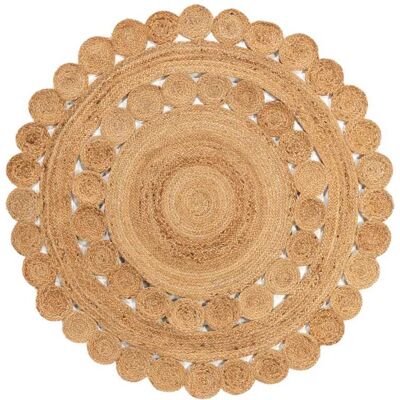 Benuta - JUTTA - Marron clair - Rond 120 cm - Tapis - Publicité Benuta - JUTTA - Marron clair - Rond 120 cm - Tapis - Publicité
