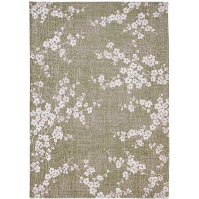 Louis de Poortere Tapis salon et chambre moderne tissé plat 240x340 cm Vert - Publicité Louis de Poortere Tapis salon et chambre moderne tissé plat 240x340 cm Vert - Publicité