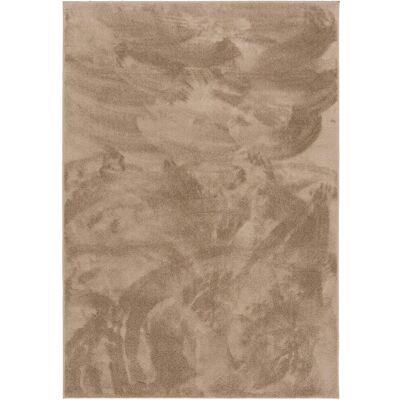 Snapstyle Tapis à poils longs uni doux taupe 200x300 cm - Publicité Snapstyle Tapis à poils longs uni doux taupe 200x300 cm - Publicité