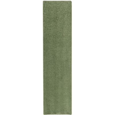 Snapstyle Tapis couloir uni vert 100x300 cm - Publicité Snapstyle Tapis couloir uni vert 100x300 cm - Publicité