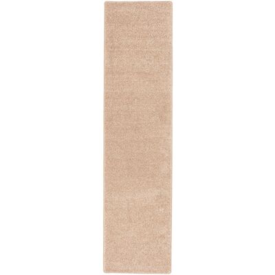Snapstyle Tapis couloir uni beige 100x400 cm - Publicité Snapstyle Tapis couloir uni beige 100x400 cm - Publicité