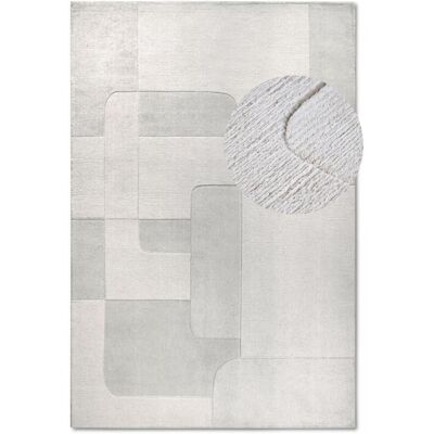 Villeroy & Boch Tapis salon 120x170cm crème laine géométrique - Publicité Villeroy & Boch Tapis salon 120x170cm crème laine géométrique - Publicité