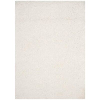 Safavieh Tapis polyester blanc 155 x 229 cm - Publicité Safavieh Tapis polyester blanc 155 x 229 cm - Publicité