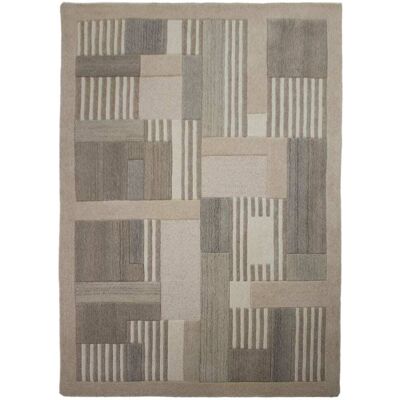 Flair Rugs Tapis en laine beige 140x200cm - Publicité Flair Rugs Tapis en laine beige 140x200cm - Publicité