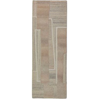Flair Rugs Tapis en laine de couloir beige 80x300cm - Publicité Flair Rugs Tapis en laine de couloir beige 80x300cm - Publicité