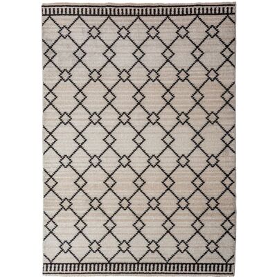 Flair Rugs Tapis moderne beige et noir 200x300cm - Publicité Flair Rugs Tapis moderne beige et noir 200x300cm - Publicité