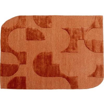 Kare Design Tapis en laine et polyester orange 240x170 - Publicité Kare Design Tapis en laine et polyester orange 240x170 - Publicité