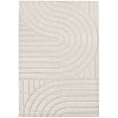 The Deco Factory Tapis doux à relief design écru et beige clair 160x230 - Publicité The Deco Factory Tapis doux à relief design écru et beige clair 160x230 - Publicité