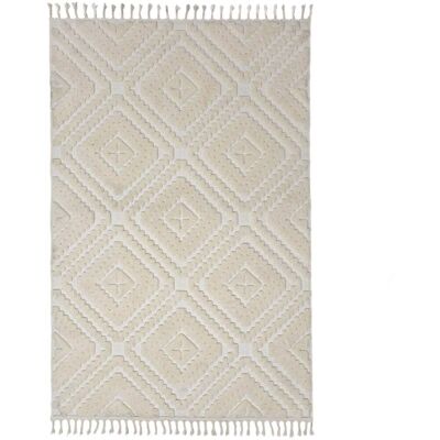 Flair Rugs Tapis en fibres synthétiques crème 133x190cm - Publicité Flair Rugs Tapis en fibres synthétiques crème 133x190cm - Publicité