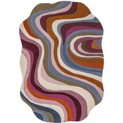 Flair Rugs Tapis en laine abstrait multicolore tons pastels 160x230cm - Publicité Flair Rugs Tapis en laine abstrait multicolore tons pastels 160x230cm - Publicité