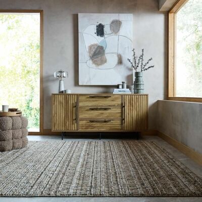 Flair Rugs Tapis aspect laine tons beiges 160x230cm - Publicité Flair Rugs Tapis aspect laine tons beiges 160x230cm - Publicité