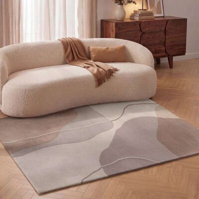 STUDIO DECO Tapis en laine virelle crème beige - villeroy & boch 120x170cm - Publicité STUDIO DECO Tapis en laine virelle crème beige - villeroy & boch 120x170cm - Publicité