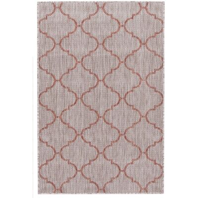 Novatrend Tapis intérieur extérieur en polypropylène rouge brique 160x230 cm