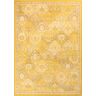 Nazar Tapis salon vintage - poils court et doux jaune 160X230