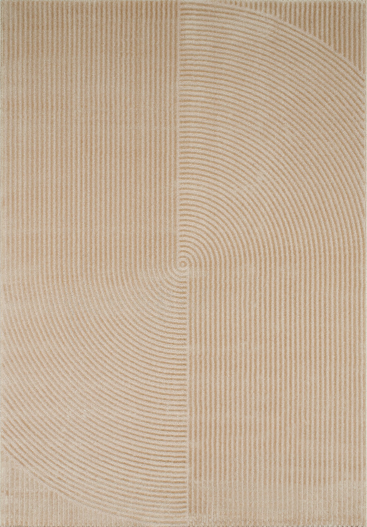 Nazar Tapis beige motif en relief - 160x230