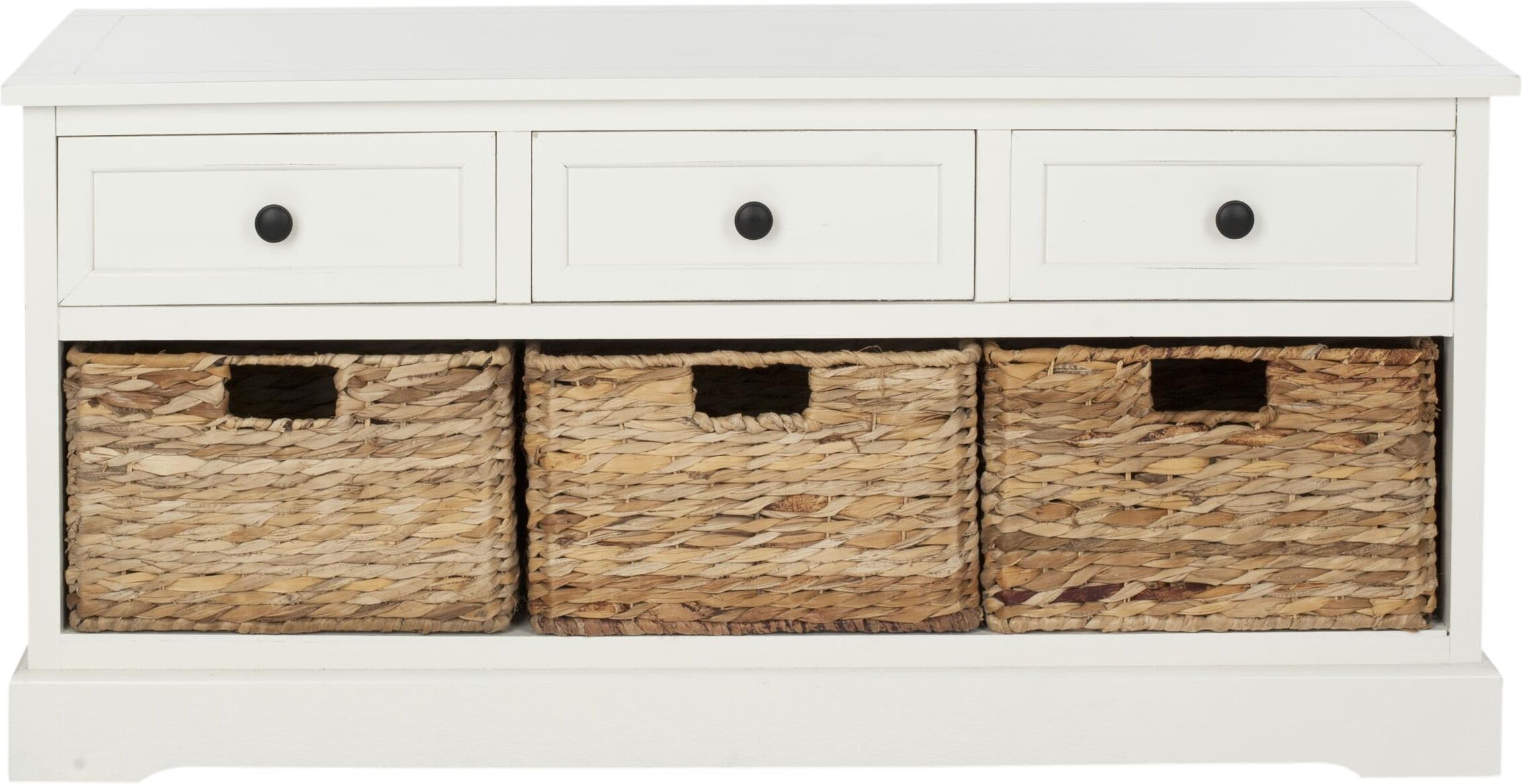 Safavieh Meubles de rangement Bois de pin en Blanc, 40 X 105 X 50 cm