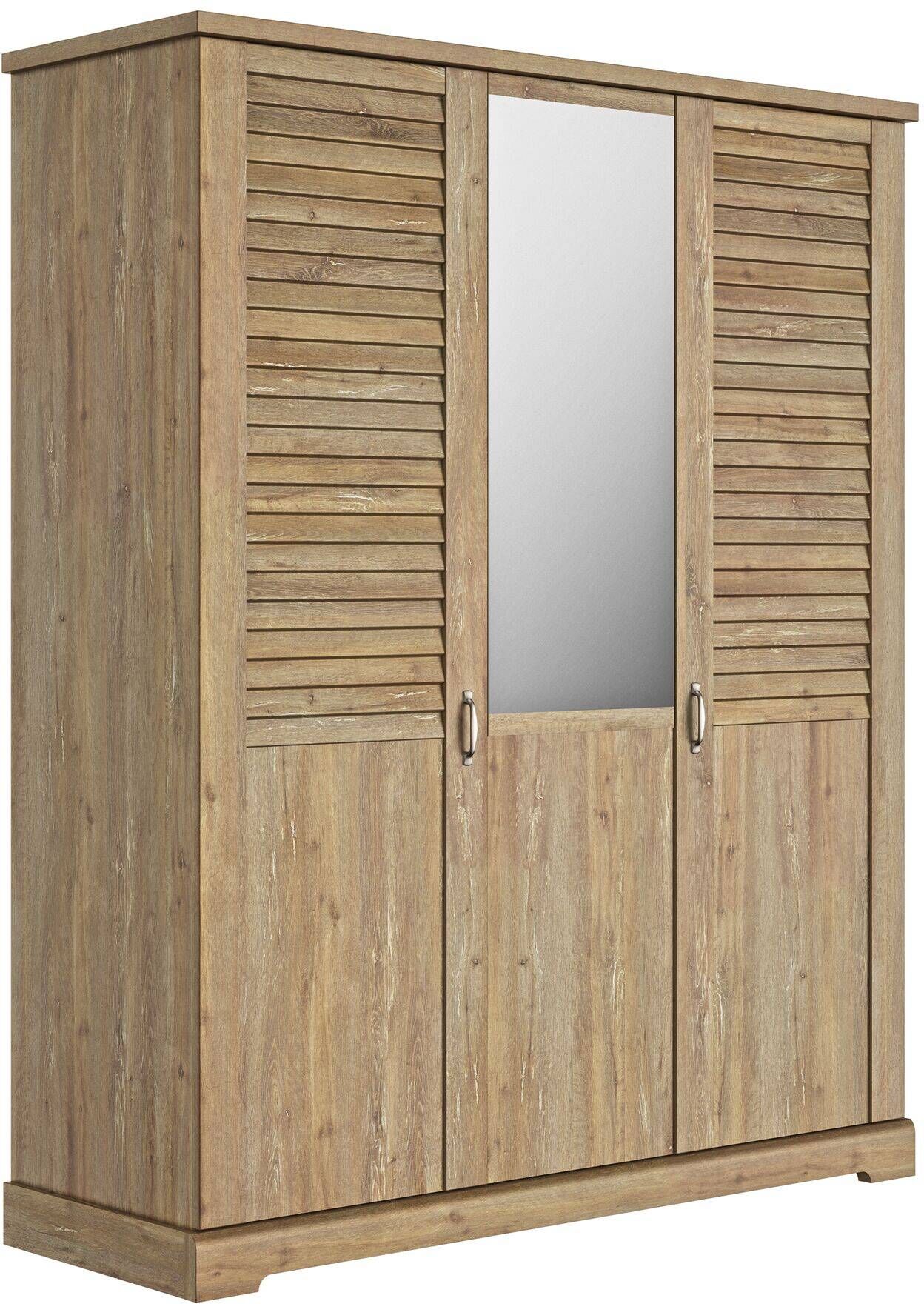 CAMIF Armoire 3 portes effet bois clair