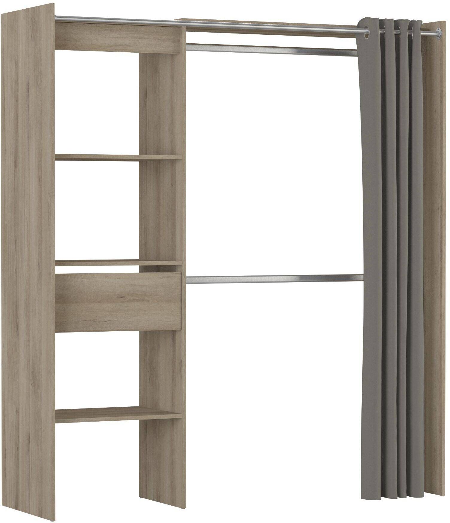 CAMIF Armoire extensible effet bois clair