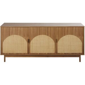 Maisons du Monde Buffet 3 portes marron et fibre vegetale