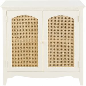 Maisons du Monde Buffet enfilade 2 portes en cannage blanc casse