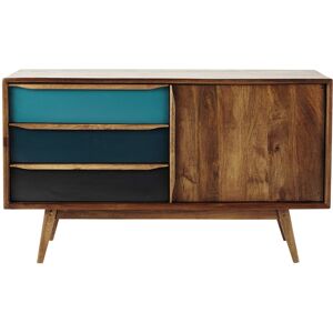 Maisons du Monde Buffet vintage en manguier bleu