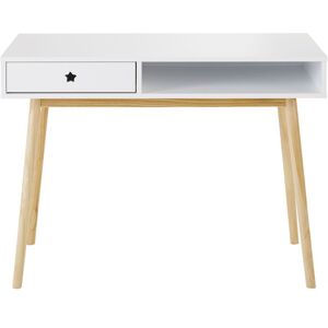 Maisons du Monde Bureau 1 tiroir blanc