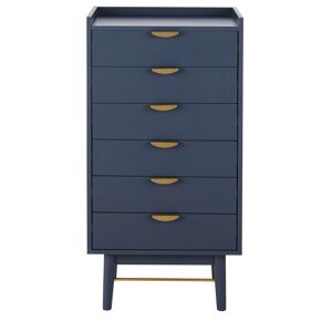 Maisons du Monde Chiffonier 6 tiroirs bleu fonce