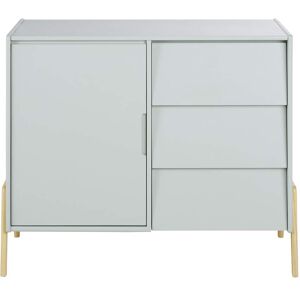 Maisons du Monde Commode double 1 porte 3 tiroirs verte