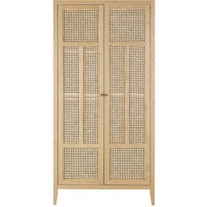 Maisons du Monde Dressing 2 portes battantes cannage en rotin beige