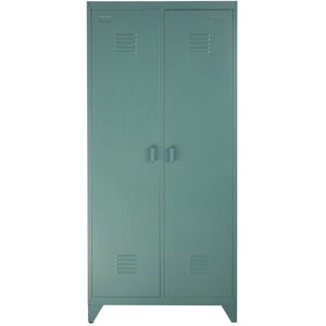 Maisons du Monde Dressing 2 portes en metal vert fonce