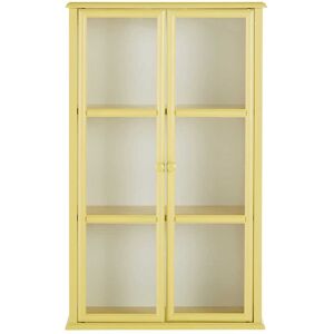 Maisons du Monde Etagere murale jaune 2 portes en acrylique