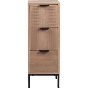 Maisons du Monde Petit meuble de rangement 3 tiroirs beige et noir