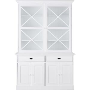 Maisons du Monde Vaisselier 6 portes 2 tiroirs blanc