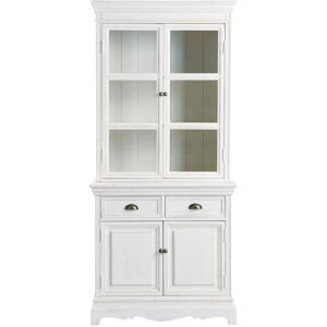 Maisons du Monde Vaisselier en bois de paulownia blanc L 86 cm