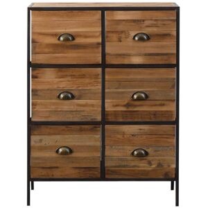 Made in Meubles Commode en bois marron 69 cm