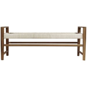 Made in Meubles Banc en bois blanc 40 cm