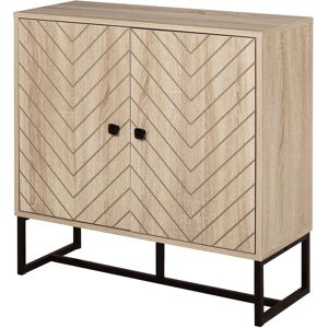 Homcom Buffet meuble de rangement 2 portes