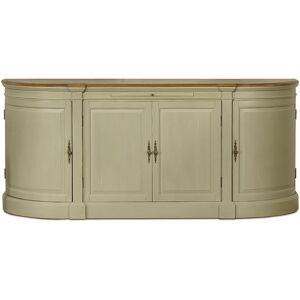 Robin des Bois Buffet 4 portes en bois massif gris clair