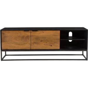 Rendez-Vous Deco Meuble TV en bois d'acacia et pieds en metal 125 cm