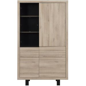 Calicosy Buffet vaisselier haut 3 portes et 1 porte vitre