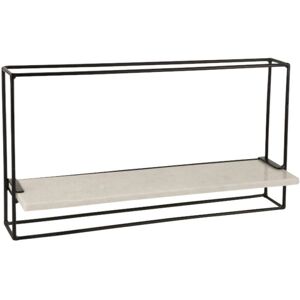 Calicosy Etagere Murale 1 niveau en marbre blanc - L 65cm