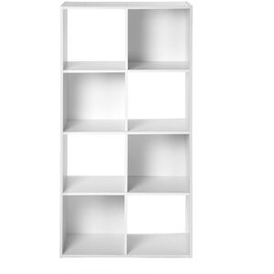 Calicosy Etagere rangement avec 8 cases - Blanc