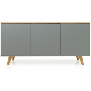 Tenzo Buffet en bois 3 portes L162cm gris