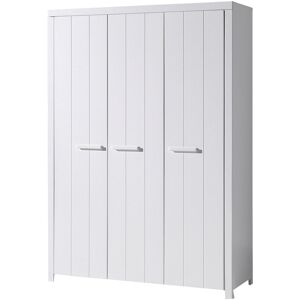 Vipack Armoire 3 portes blanc