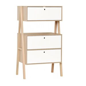 Vox Commode 3 tiroirs blanc