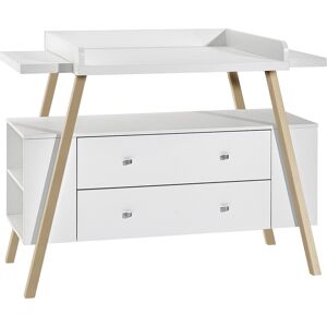 Schardt Commode 2 tiroirs plan blanc naturel