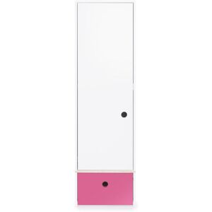 Wookids Armoire 1 porte facade tiroir fushia